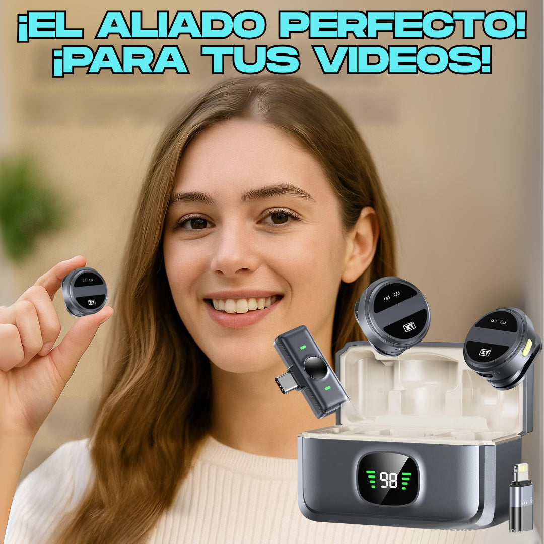 COMBO SET DE MICROFONOS + SOPORTE