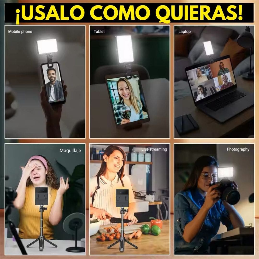 Luz Led Para Selfie con Clip