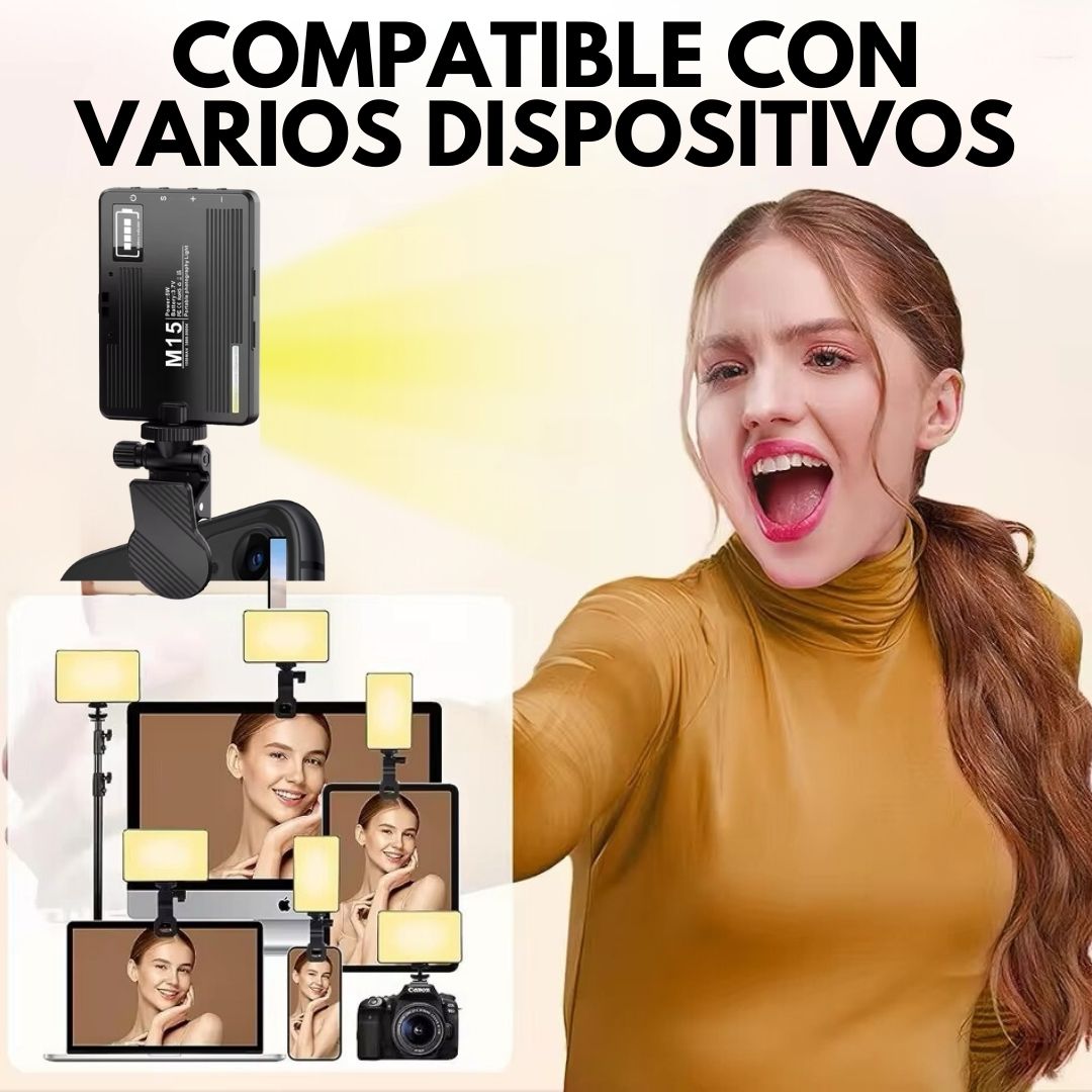 Luz Led Para Selfie con Clip